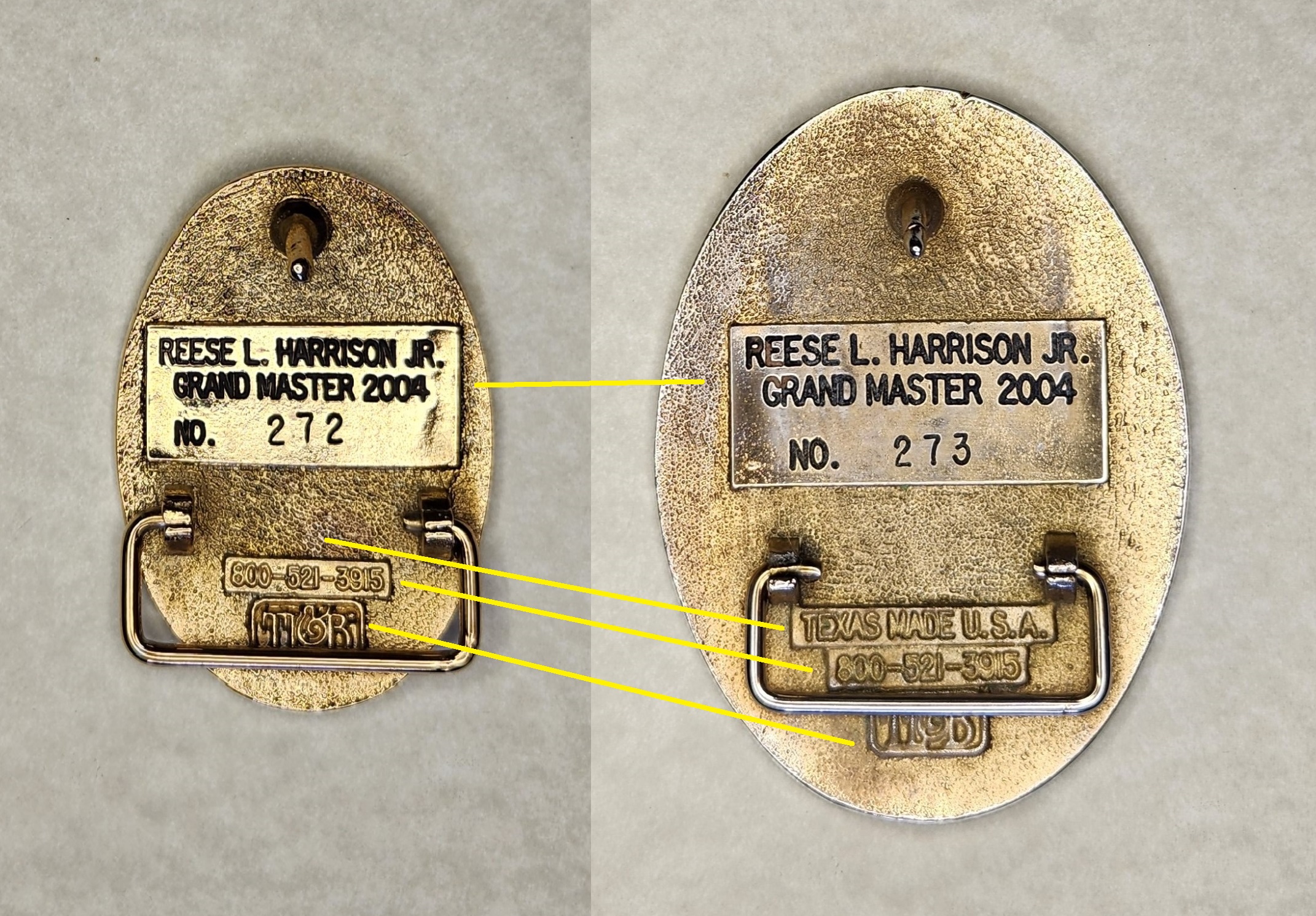 [Comparison Buckle Pic Missing] (Click here)